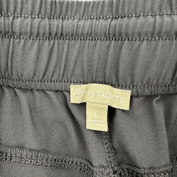 T by Talbots Women's Navy Blue Capris Size Large Elastic Waist Casual Pants - Picture 3 of 10